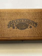 Vtg Franklin Toiletry Barbershop Old Fashioned Luxury Wood Case picture