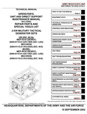 614 page 2 KW GENERATOR SETS  MEP-531A MEP 501A DEWEY MECHRON Manual on CD picture