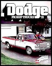 1978 Dodge Pickup Truck Brochure Power Wagon picture