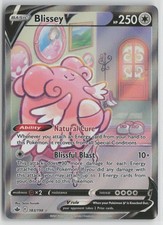 Blissey V (Alternate Full Art) Ultra Rare Holo SWSH06 183/198 NM picture