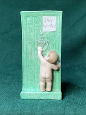 ANTIQUE Cutie 1900’s SCHAFER VATER “BOY WANTED” Porcelain BUD VASE Very Risqué picture