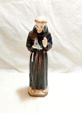 Vtg National Pottery Japan Ceramic St Francis Of Assisi Bird Blessings Figurine  picture