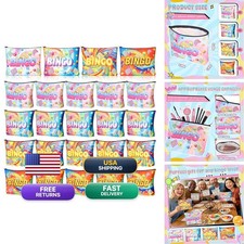 SilTriangle 20 Pcs Bingo Gifts Women Bingo Makeup Bags Dice Game Makeup Bags picture