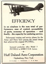 Huff Daland Aero Corporation Petrels Ogdensburg NY 1923 Aviation Ad TAK5-4 picture