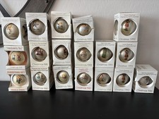 Vintage Schmid Berta Hummel 1977-1993 Christmas Glass Ball Ornaments Lot of 17 picture