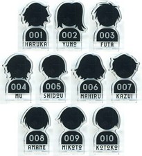 MILGRAM Trading Prisoner Icon Acrylic Mascot Full Set of 10 Japan picture