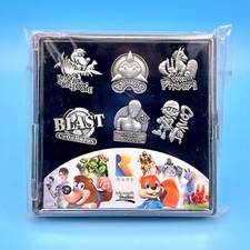 Rare Heritage Metal Pin Figure Set Banjo-Kazooie Conker Battletoads Perfect Dark picture