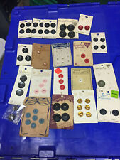 Lot of 64 Vintage neat Sewing Buttons on Cards USA Le Chic Le Bouton Costumakers picture