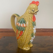 Vintage Lefton Sleeping Hen Chicken Pitcher picture