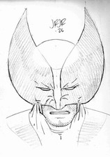 JOHN ROMITA JR SIGNED X-Men WOLVERINE Marvel ORIGINAL ART PENCIL SKETCH  9 X 12 picture