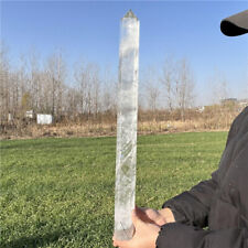 5.94LB Natural Clear Quartz Obelisk Crystal Tower Point Wand Reiki Healing picture