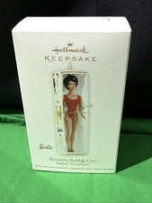 HALLMARK 2011 BARBIE BRUNETTE BUBBLE CUT KEEPSAKE CHRISTMAS ORNAMENT NIB picture