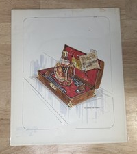 Vintage Pinch Scotch Advertising Store Display Sign Original Design Artwork picture