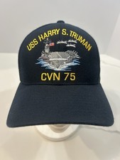 USS Harry S Truman CVN-75 Navy Cap Hat Embroidered Camacho Give Em Hell Corps picture