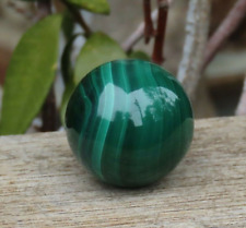 A Grade Highly Polished Rare Malachite Crystal Sphere 69 Grams Mineral Green picture