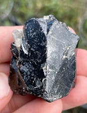 Twinned Cassiterite Crystal with Quartz, Shaoyang, Hunan, China. Ex. Sobolewski picture