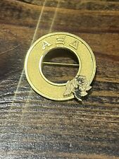 Vintage Alpha Epsilon Delta Gold Toned Brooch Pin picture