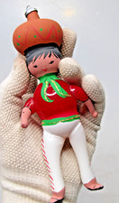 Vintage Blown Glass Moroccan MAN Figurine Christmas Ornament De Carlini Italy picture