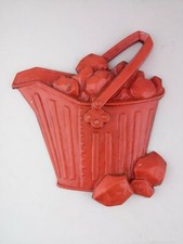 Coal Scuttle Bucket Hanging Wall Plaque Cast Aluminum picture