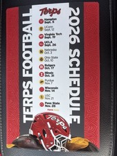 Official Maryland Terrapins Terps Football 2026 Football Schedule Magnet Limited picture
