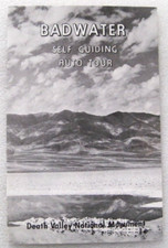 Vintage Death Valley National Monument Badwater Self Guiding Auto Tour  Booklet picture