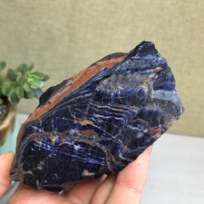 90mm Natural sodalite crystal semi-precious rough original Specimen 229g A6234 picture