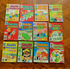 Lot of 12- Richie Rich Digests - Million Dollar, Holiday, & More Harvey World picture