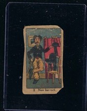 Vintage 1920s W539 Strip Card #1 Charlie Chaplin, New Hat Trick, Poor picture