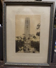 Vintage Hand Tinted Sepia Print Of “The Singing Tower” Near Lake Wales FLA picture