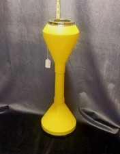 Vintage Italian Space Age Atomic Yellow Smoking Stand Ashtray 1960s MCM picture