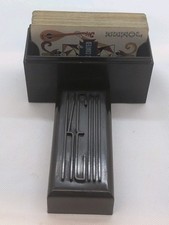 Vintage 1949 KEM Double Deck Playing Cards Bakelite Case  picture