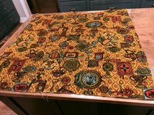 Vintage 70’s Americans Upholstery Fabric Remnant. 39” X 37” picture