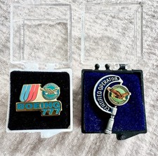✈️Lot of 2 Two Very Rare Pratt and Whitney Tie Clips/Pins - Beautiful Condition picture