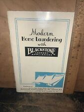 BLACKSTONE LAUNDRY MACHINE COMPANY BROCHURE MODERN HOME LAUNDERING 1936 VINTAGE picture