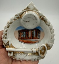 Post Office Building in Wilkes-Barre, PA vintage porcelain souvenir trinket dish picture