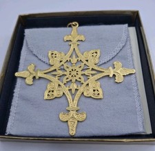 925 2009 Metropolitan Museum Of Art New York Star Ornament W/Gold Overlay  12.4g picture
