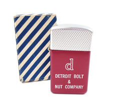 Vtg 1950s Park Sherman Windproof Lighter Detroit Bolt & Nut Co Advertising w Box picture