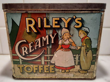 Vintage Riley's Creamy Toffee Halifax England Tin picture