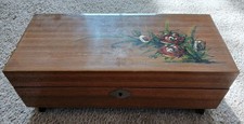 Vintage 1960s Watch Maker Peter Butler Jewelry Antique Music Box Made In England picture