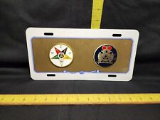 Vintage Order Of The Eastern Star Booster Front License Plate Masonic picture