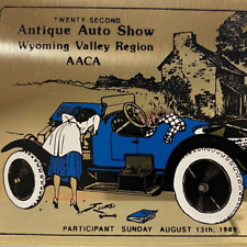 1989 Antique Car Show AACA Participant Wyoming Valley Warsaw New York Plaque picture