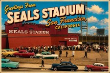 SEALS STADIUM SAN FRANCISCO, California MODERN Postcard Baseball B953 picture