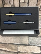New Ystudio Classic Revolve Fountain Pen in Blue  picture