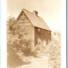 c1940s Salem, MA Governor's House Pioneers' Village RPPC Postcard Historic Cabin picture
