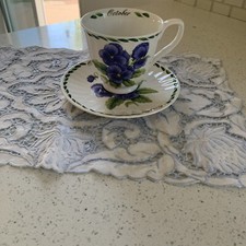 Vintage Dynasty Royal Patrician Teacup & Saucer October Birthday picture