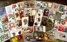 Nice Lot of 50~Mixed Vintage Antique Holidays Greeting Postcards~in sleeves-k324 picture