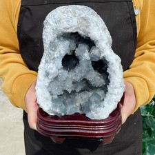 ALL 12.7LB Natural celestite geode quartz cluster mineral crystal healing G6753 picture
