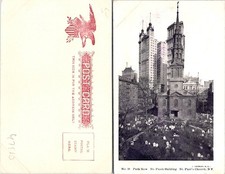 St Pauls Building Park Row St Pauls Church New York NY Postcard Unused 47510 picture