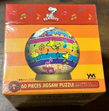 Yanoman Snoopy Woodstock 3D Sphere Puzzle 60pcs Collectible Discontinued picture
