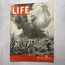 Life Magazine April 9, 1945 Vintage American Magazine picture